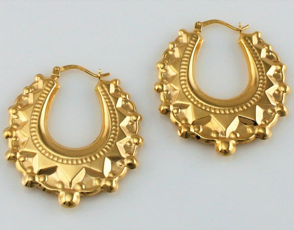 Victorian spike hot sale creole earrings