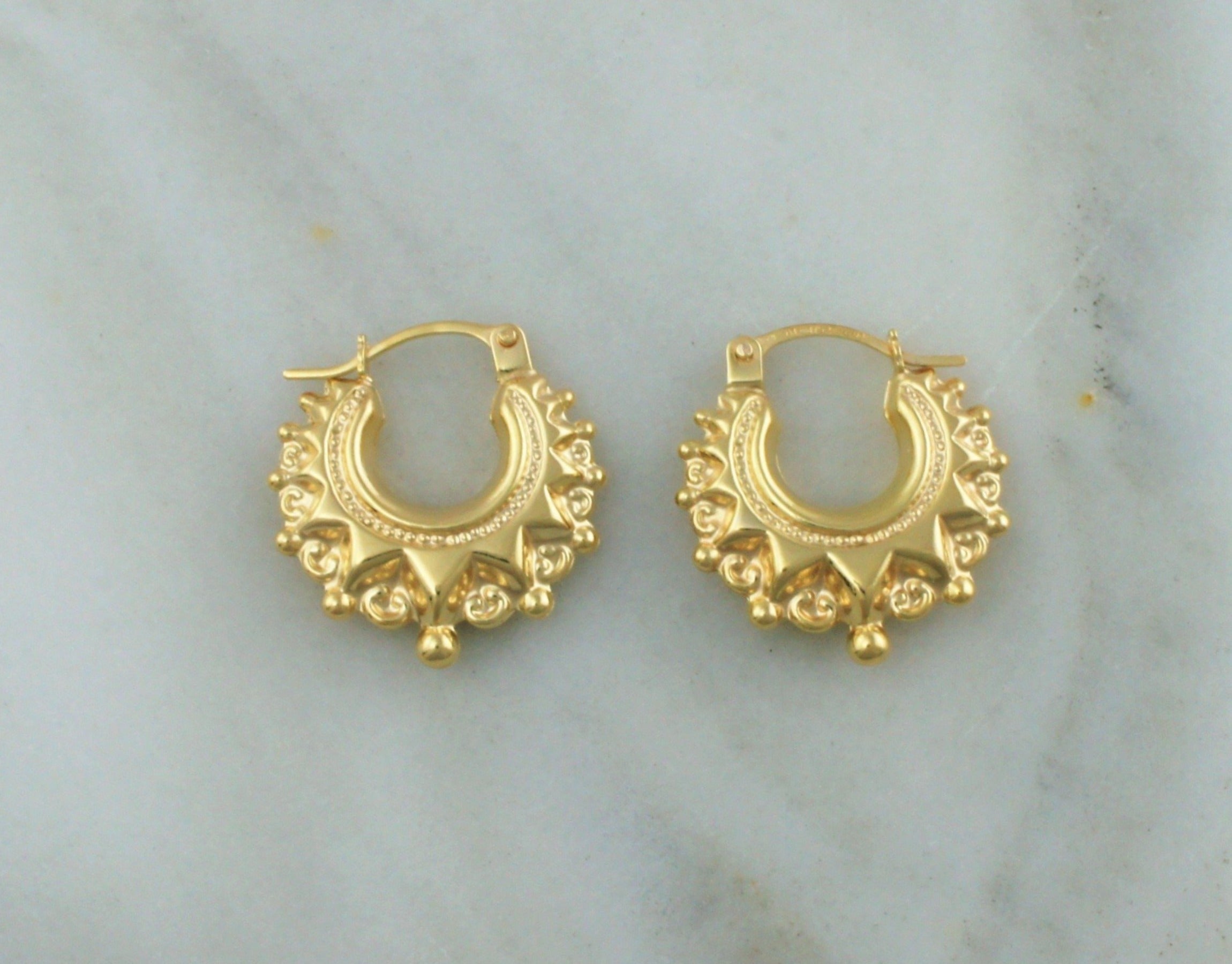 Gypsy Creole Brass earrings